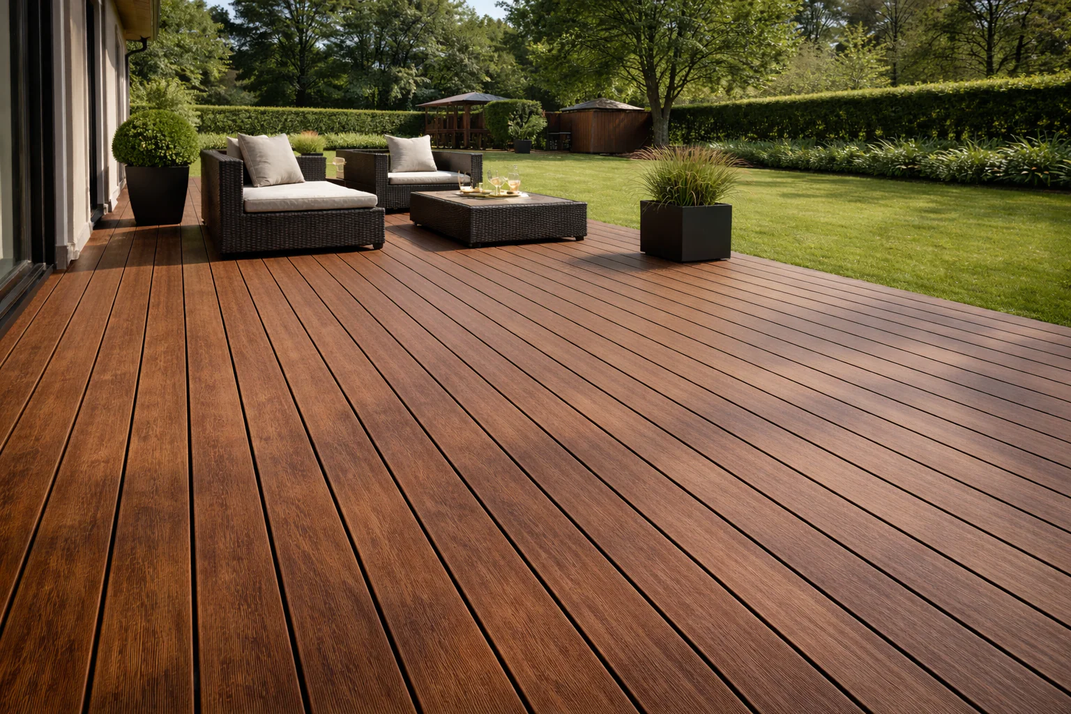 Stijlvolle schuttingen van duurzaam composiet